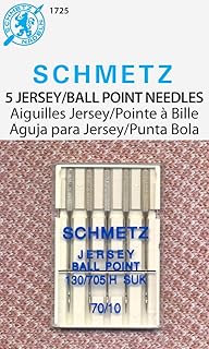 SCHMETZ Jersey (130/705H SUK) Sewing Machine Needles - Carded - Size 70/10