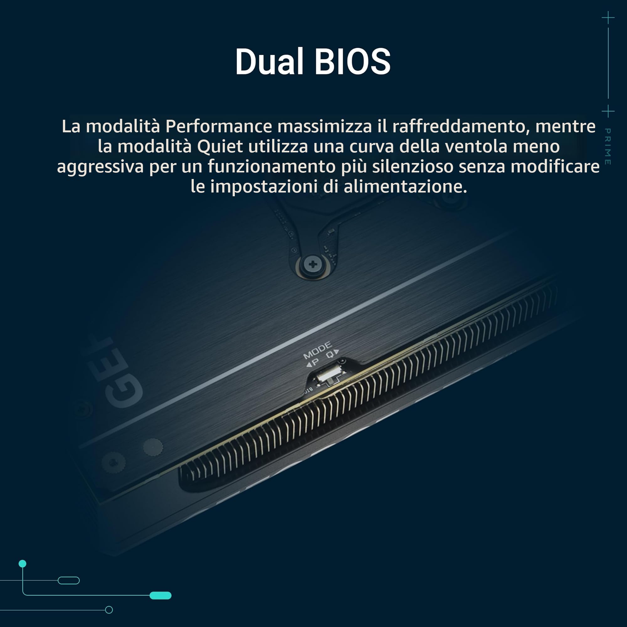 ASUS PRIME NVIDIA GeForce RTX 5080 OC Edition, Scheda Grafica 16 GB GDDR7, 256 Bit, PCIe 5.0, 1 HDMI, 3 DisplayPort, Software GPU Tweak III, Nera, PRIME-RTX5080-O16G
