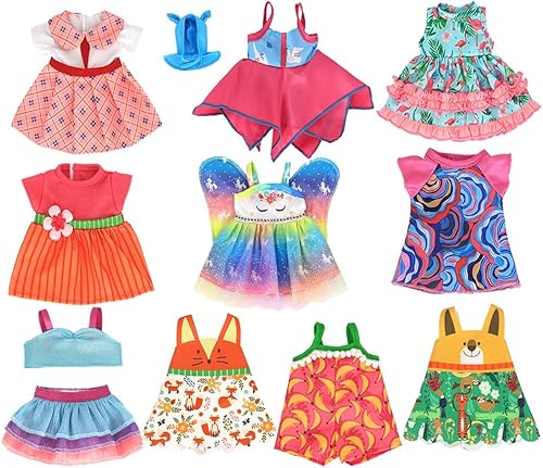 ebuddy 10 juegos de ropa de muñeca de bebé viva, ropa y accesorios para muñecas de 10 pulgadas, muñecas de bebé de 12 pulgadas