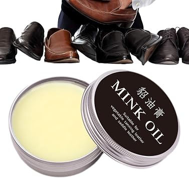 Leather Care Cream - Natural Leather Conditioner | Leather Recoloring Balm With Mink Oil | Leather Restoring And Refurbishing Conditioning Cream For Couches, Restoration Cream Scratch Repair Leather
