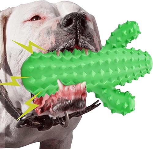 Juguetes para perros para masticadores agresivos, juguetes de cactus para perros grandes y pequeños, juguete chirriante ultra duradero, juguetes