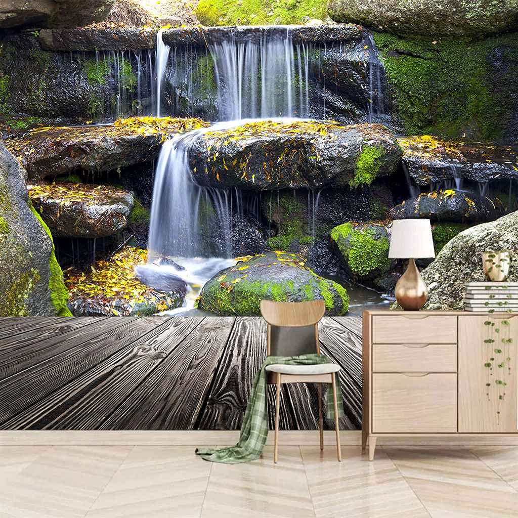 Papier Peint Cascade pour Chambre d'Enfants et Décoration de Bureau