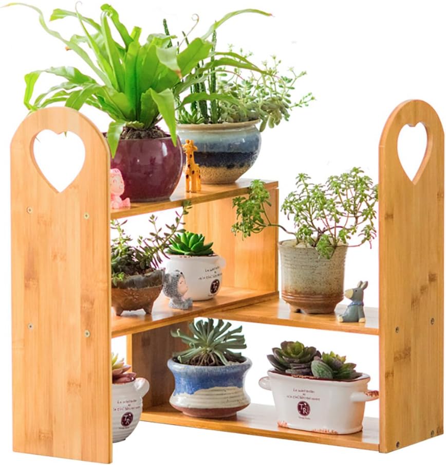 LWJJHJ Blumenständer Blumenregal, Pavillon Regal Fensterbank Massivholz