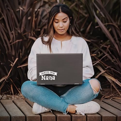 Miniatura 3 de World's Best Nana - Calcomanía para portátil de coche (8 x 3 pulgadas) (blanco)