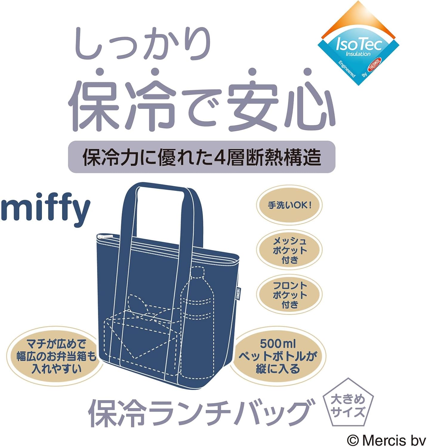 Thermos RFF-0071B NVY Insulated Lunch Bag, 1.7 gal (7 L)