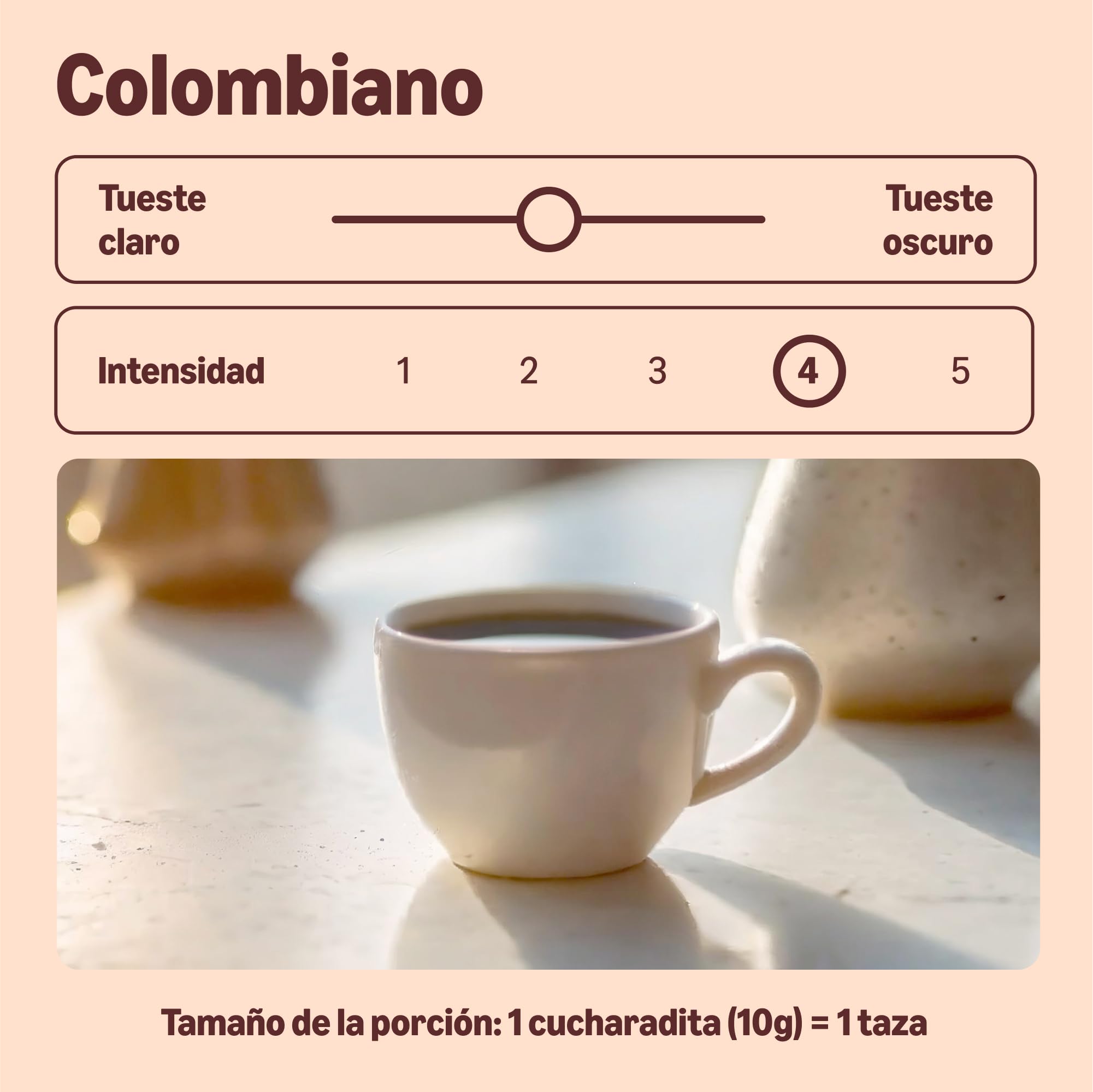 by Amazon Café Colombian tostado y molido, tueste medio, 227g