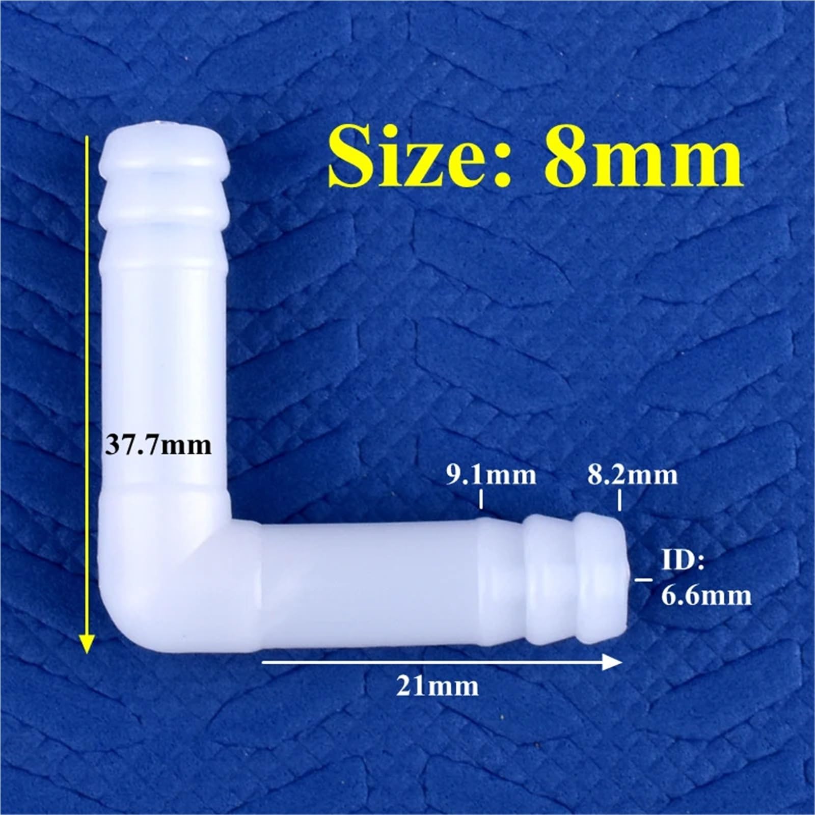 5~500 pz 8mm 10mm PE Connettore A Gomito Acquario Serbatoio Pompa di Aria Tubo Pagoda Comune Irrigazione Irrigazione Tubo di Acqua del Giardino(8-8mm,500 Pieces)