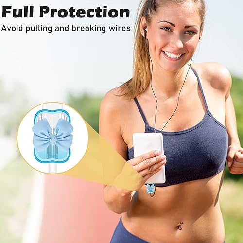 Miniatura 4 de CameCosy Bonito protector de cable para iPhone de 18 W20 W, cargador USB-C con diseño de ondas de pajarita 3D, funda protectora de carga de teléfono