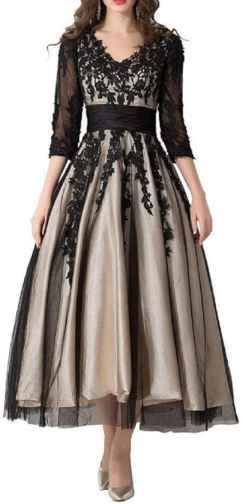 amazon tea length formal dresses