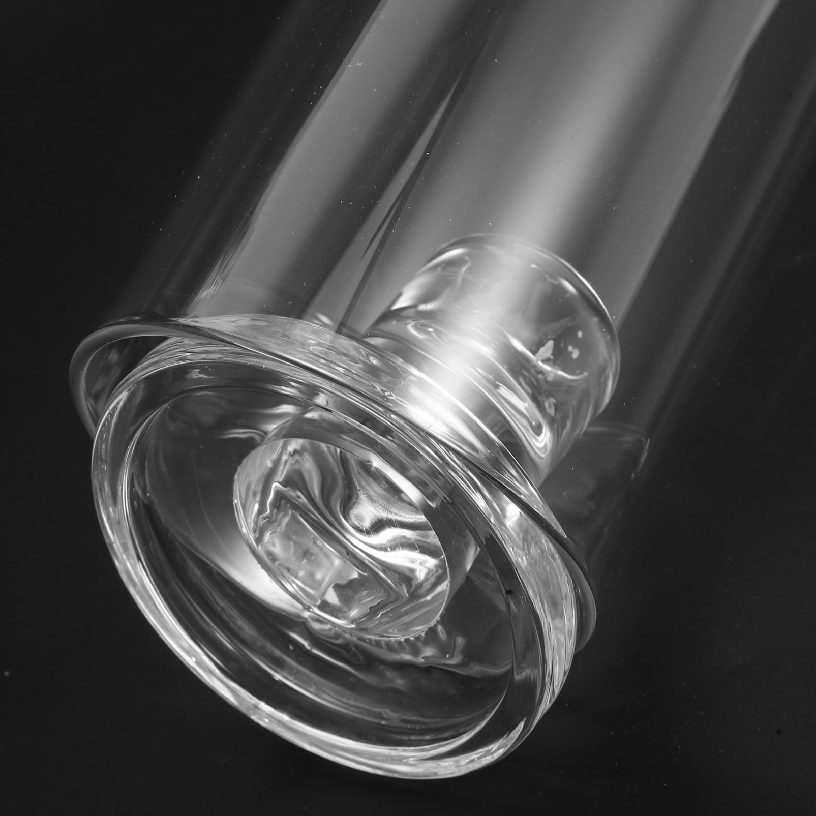 Mobestech Portavelas Estable y Versátil de Vidrio Transparente en Forma de Cilindro, con Tubo Cortaviento para Decoración del Hogar y Cumpleaños