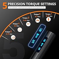 Vista 8 de JOREST Mini destornillador eléctrico 155 en 1 inalámbrico, juego de destornilladores eléctricos de precisión, 5 niveles de par (máximo 0.75 N.m)