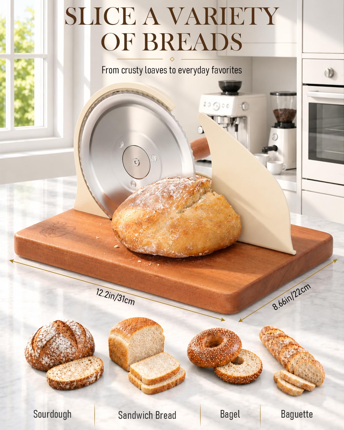 Manual Bread Slicer - Vintage Style -5