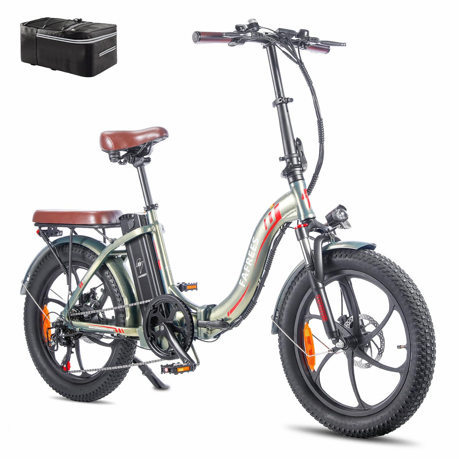 Fafrees F20 PRO Electric Bicycle, 20inch Women Men Folding Electric Bike, 250W Electric Mountain Bike, 36V/18A Removable Battery, Range 70-130KM
