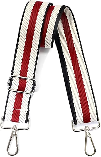 Miniatura 155 de Correa ancha para bolso, correa ajustable para bolsa cruzada, correas de hombro plateadas