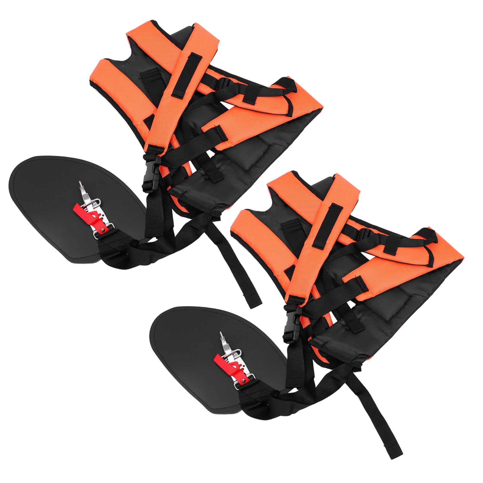 TEHAUX 2 Pezzi Cinghia Decespugliatore Doppia Spalla Imbottita per Distribuzione Peso Comfort Cintura Tagliaerba Resistente e Pratica per Giardinaggio