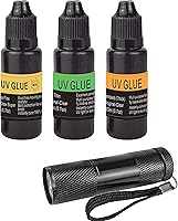 Vista 1 de EUPHENG Resina UV para Atado de Moscas de Tres Fórmulas: Gruesa, Delgada y Súper Flexible. Cemento para Cabezas de Moscas y Pegamento para 3+UV
