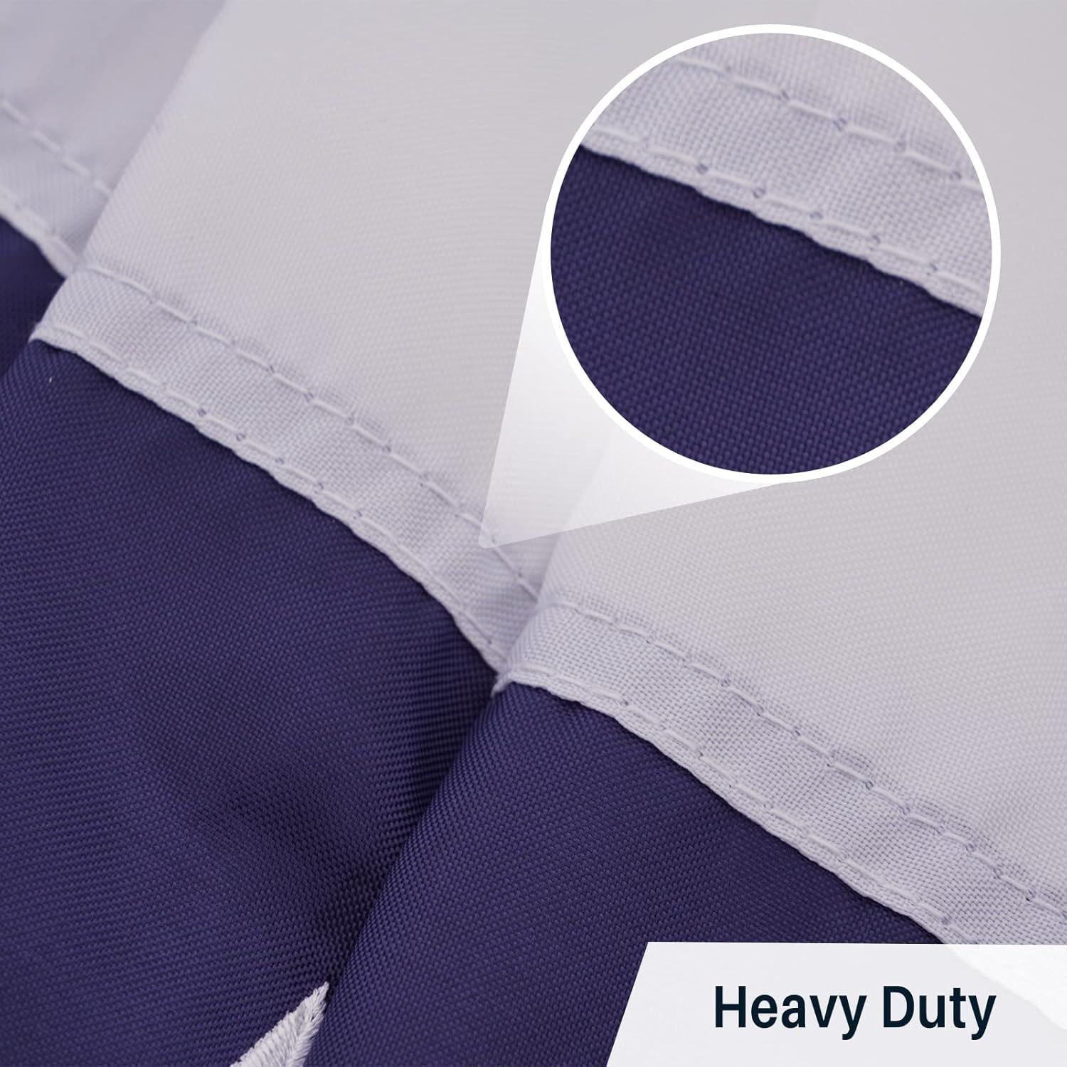 AMZFLAG American Bunting Flag 1.5X3 Feet Outdoor, Embroidered Heavy Duty US USA Bunting Flags Patriotic Pleated Fan Flag for 250th Anniversary Outside Decoration with 3 Brass Grommets - Image 4