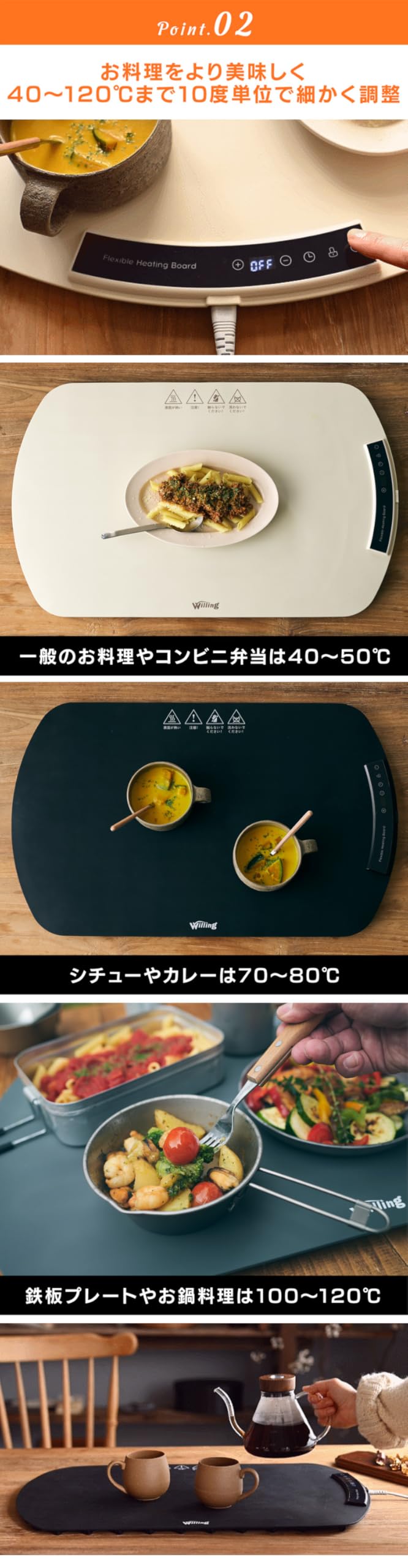 Amazon｜電熱ランチョンとろ火マット(グレー)＆おもてな紙セット 保温