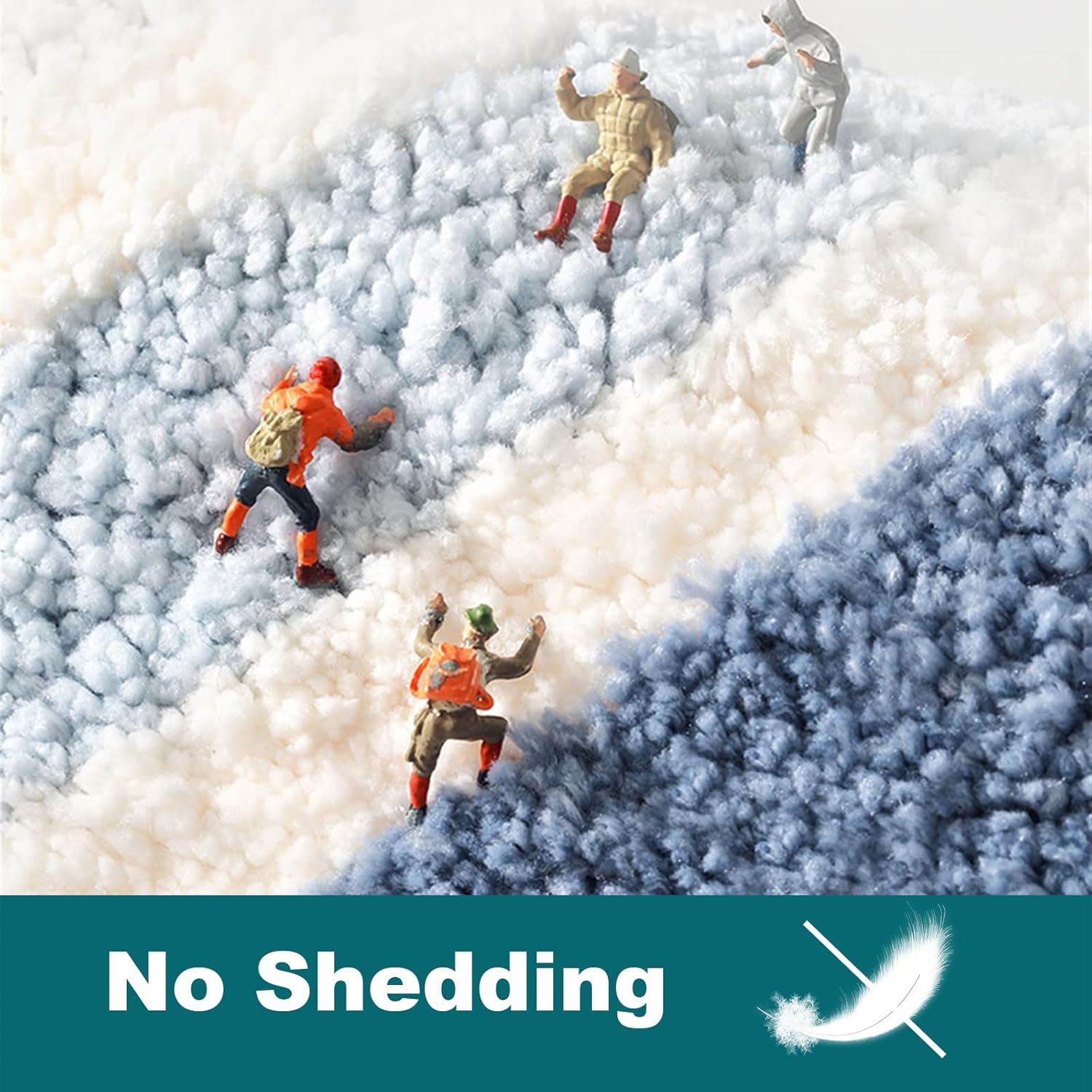 Extra Soft Plush Shaggy Bath Mat, Water Absorbent Non Slip Bathroom Rugs, Geometric Pattern Bath Rug for Bathroom Floor, Machine Washable,Grey,31.5"x20"