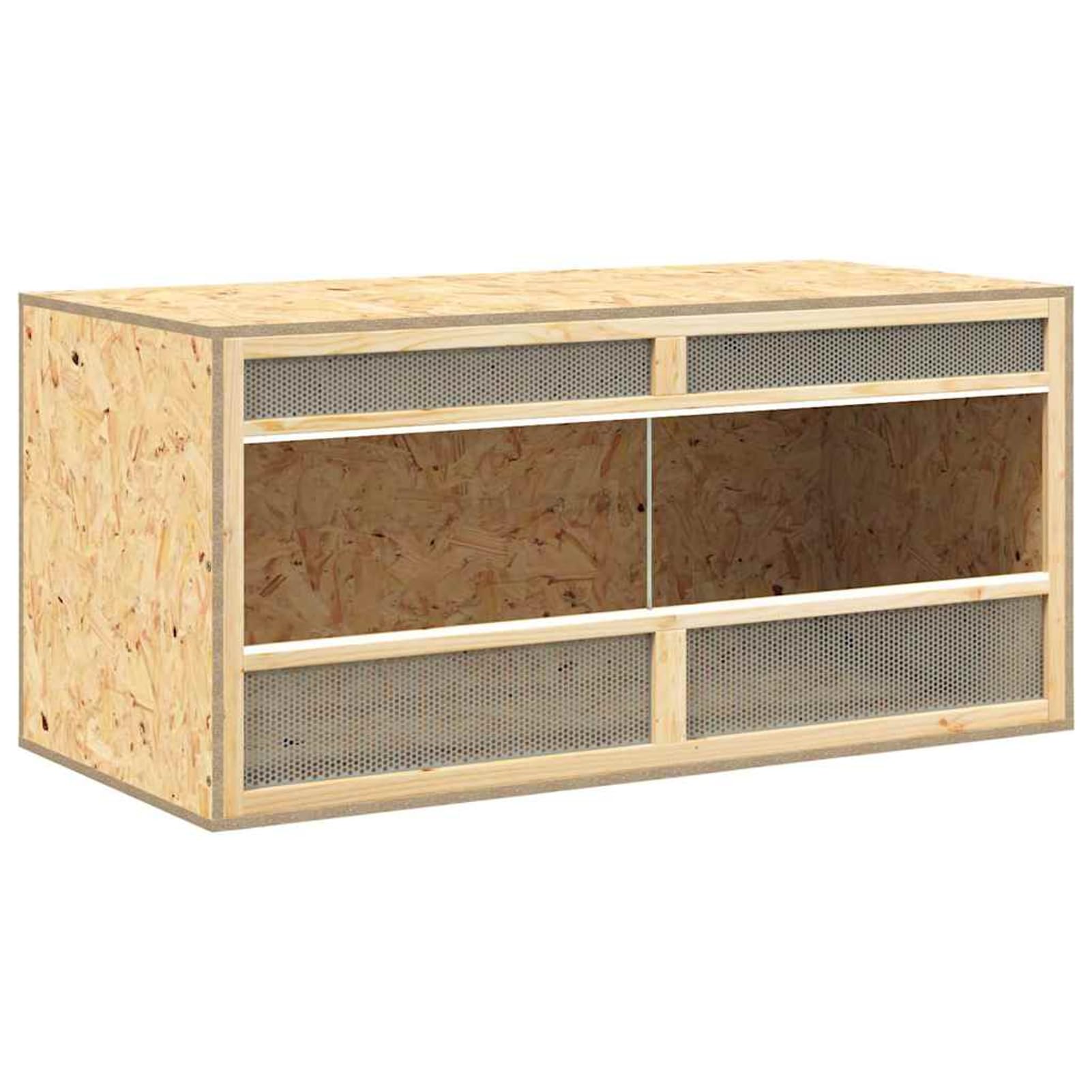 Homgoday Terrario para Reptiles con Materiales de Alta Resistencia y Buena Ventilación - 100x47x47 cm
