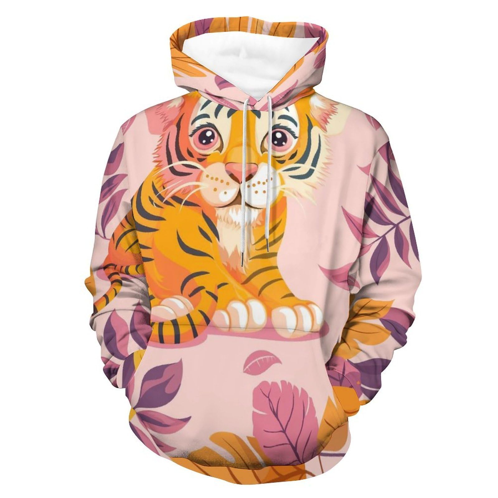 Sweatshirt tigre cartoon pull confortable contre le froid taille S - 8