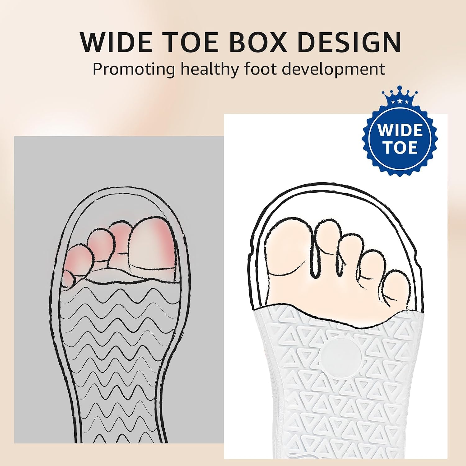 STQ KIDS Toddler Wide Toe Box Barefoot Shoes: Boys Tennis Sneakers, First Walking Shoes, Flex Comfort Outdoor