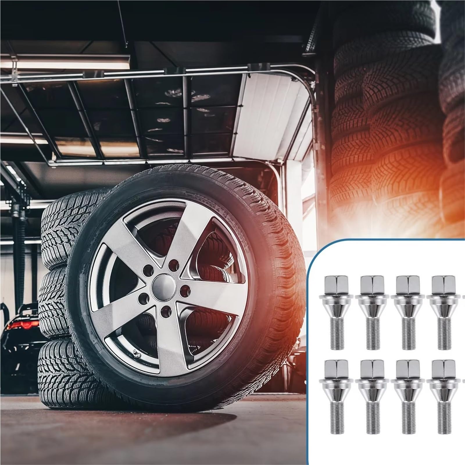 Bulloni Ruota Compatibile Con Jeep Per Cherokee 2.4L 3.2L 2014 2015 2016 2017 2018 20 Pezzi M12x1.25 Argento Bulloni Per Ruota Auto OE: 6511051AA 6509933AA