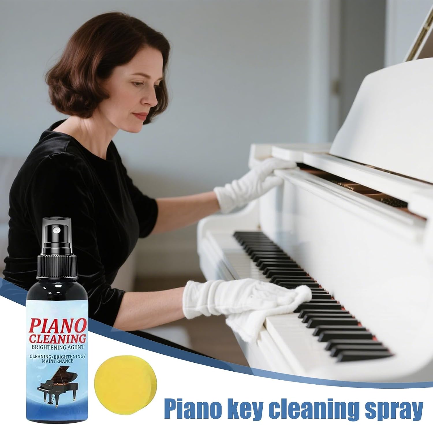 Cleaning Spray for Piano Gentle Liquid Mist Computer Keyboards
