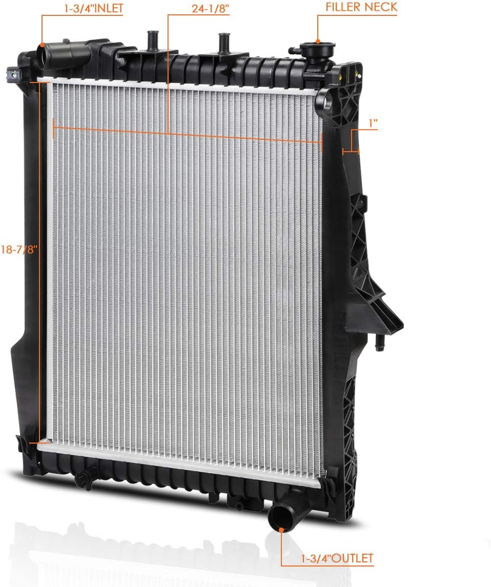 DPI-2739 Aluminum Core Radiator Compatible with Dodge Durango/Chrysler Aspen 04-09