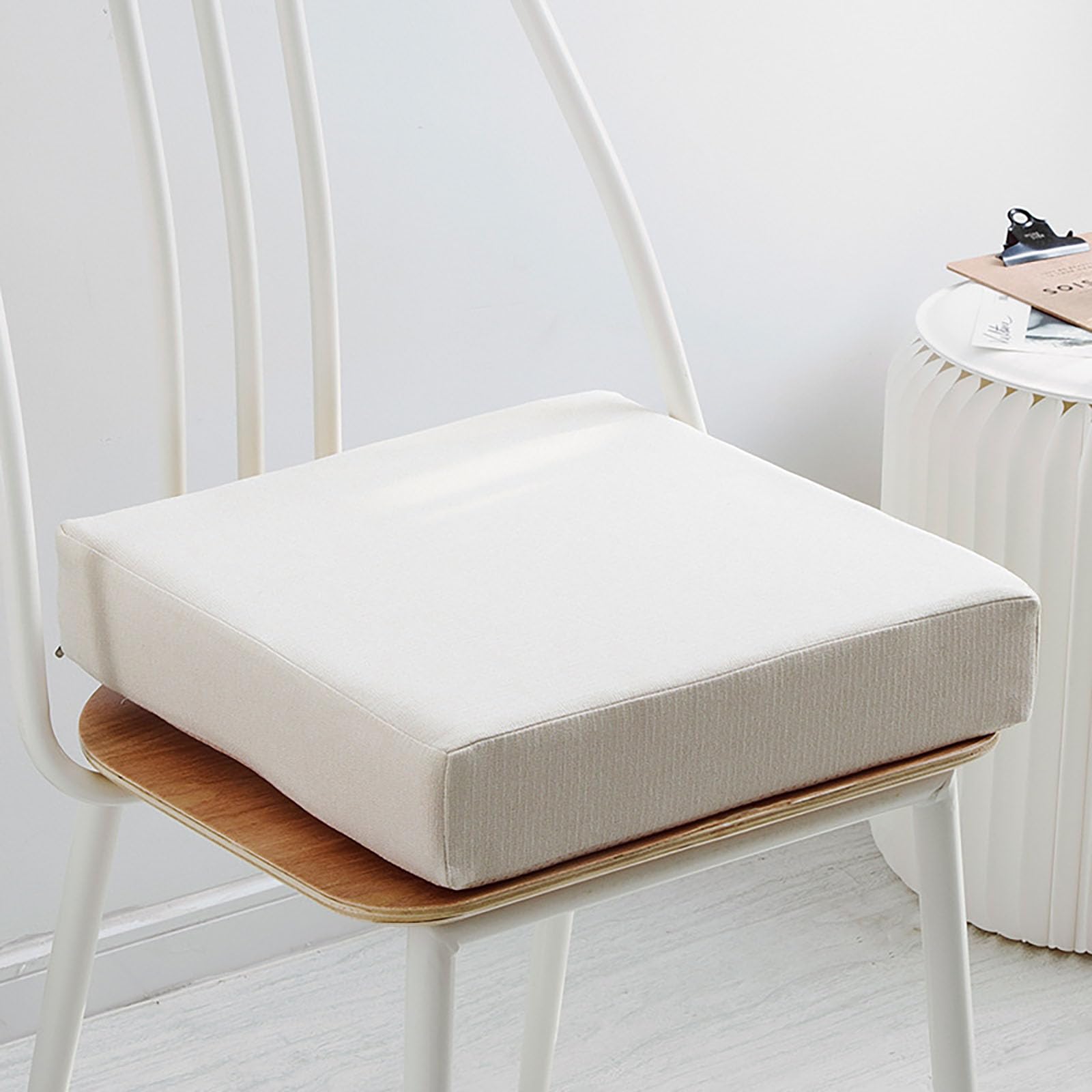 Copertura per pavimento lavabile per sedie a rotelle, auto, sedie da ufficio, supporto post-operatorio, bianco, 55 x 55 x 10 cm