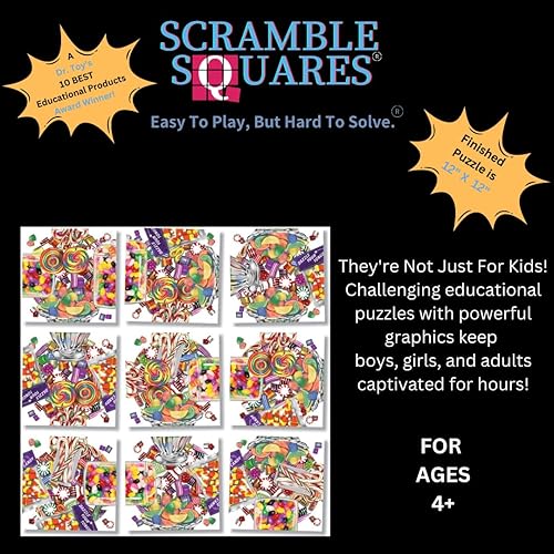Miniatura 5 de B. Dazzle - Beautiful Candy Artwork Jigsaw Puzzle - Challenging 9-Piece Brain Teaser Fun for All Ages - Trivia Quiz - Ideal Gift for Puzzle