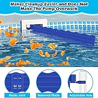 Vista 3 de Hydream Recolector de desechos de piscina, eliminación de hojas de piscina y desechos de plástico, hojas flotantes de desechos superficiales, Azul