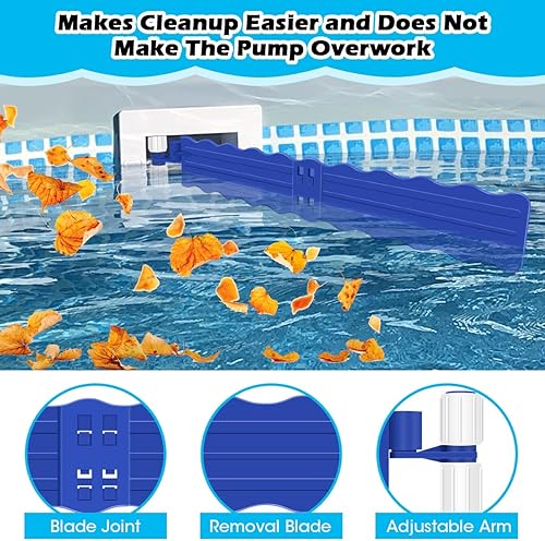 Miniatura 3 de Paquete de 2 recolectores de desechos de piscina, eliminación de hojas de piscina y desechos de plástico, hojas flotantes de desechos superficiales,