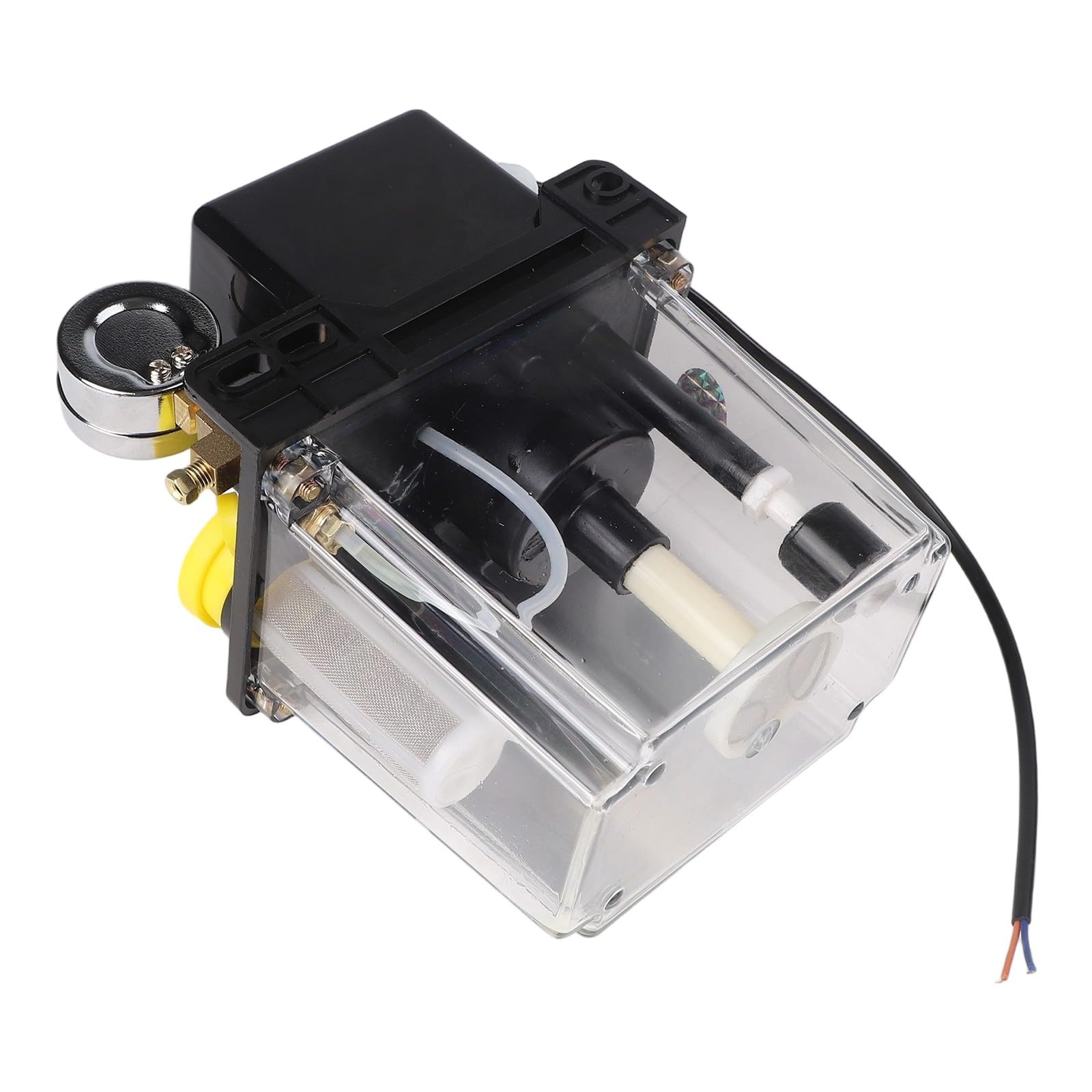 Sistema de lubricación automática bomba de aceite con pantalla digital para máquinas CNC bomba de engranajes de aleación 2L depósito 110V negro transparente