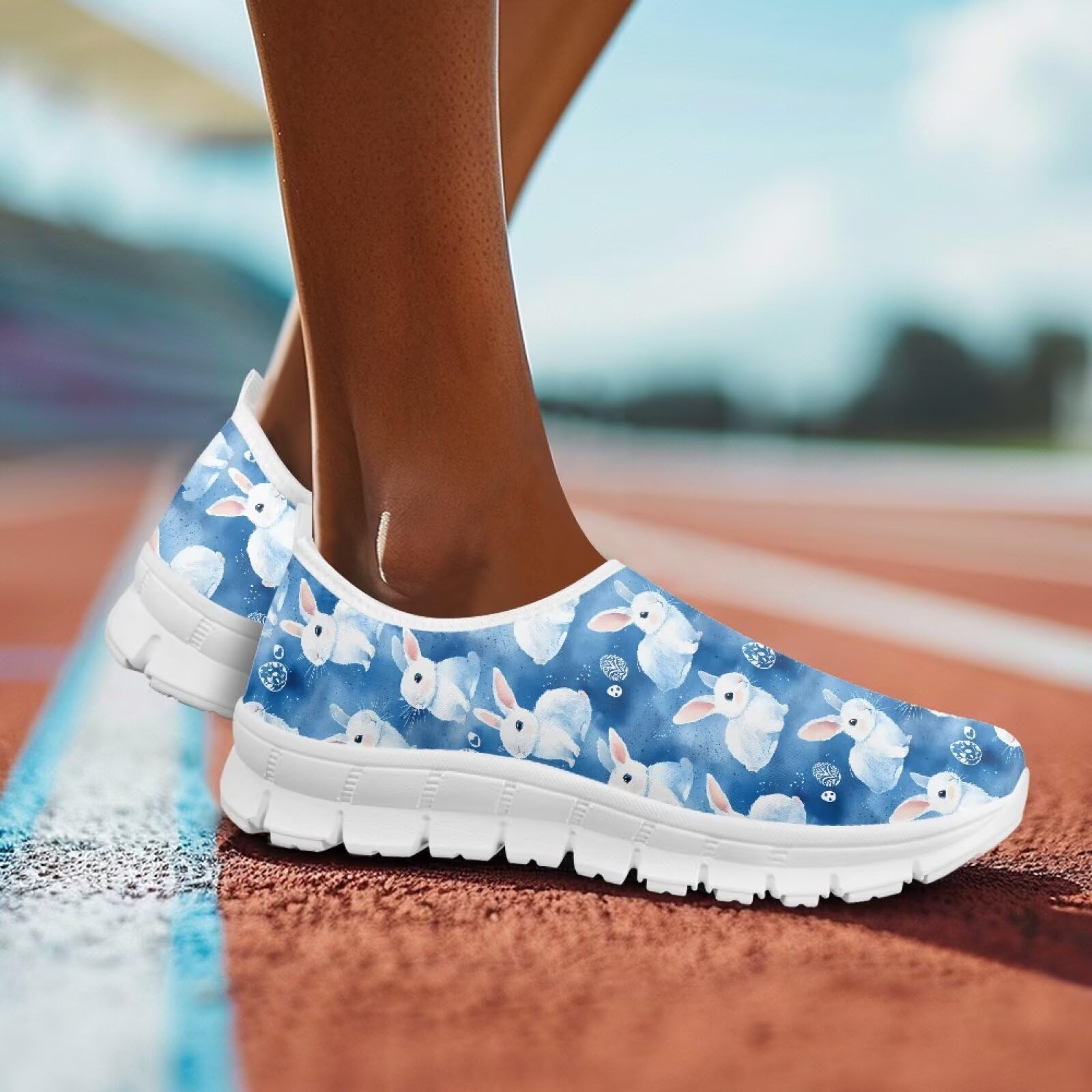 Damskie buty do chodzenia, antypoślizgowe, oddychające, lekkie, biała podeszwa