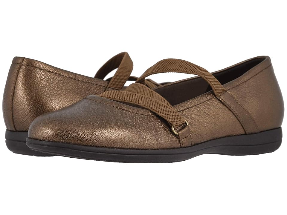 Trotters Della (Bronze) Women's Flat Shoes INTERNATIONAL SHIPPING
