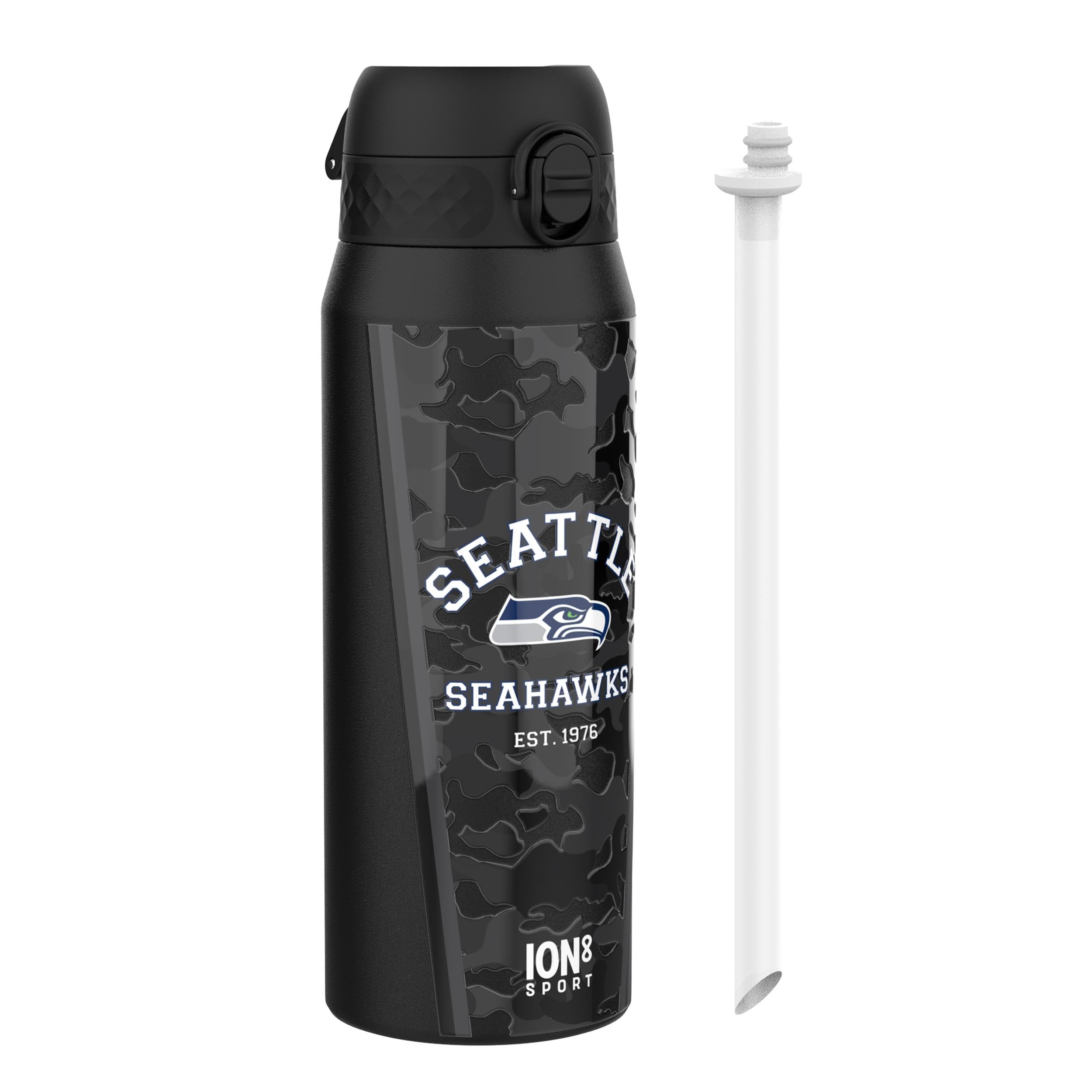 Rackhams Nfl X Ion8 Insulated Steel Water Bottle, Nfl Seahawks, 750Ml (24Oz)