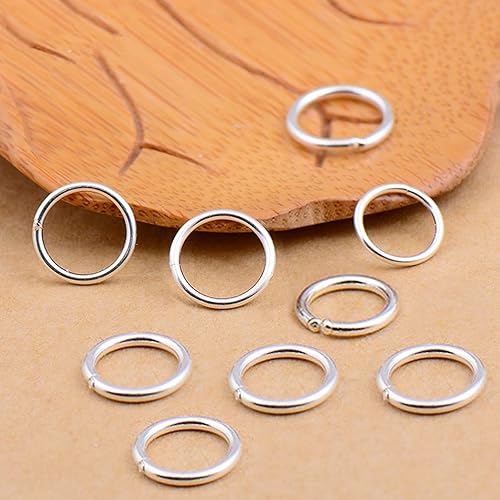 Miniatura 5 de 500 piezas de anillos de salto para fabricación de joyas, anillo abierto, conectores abiertos, anillo tórico, metal, hallazgos para llaveros
