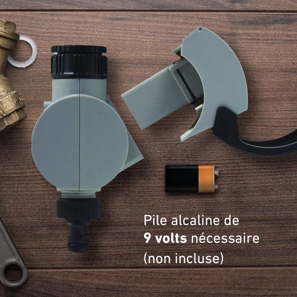 Aqua Control C4100 Programmateur d'Arrosage de Jardin avec Écran LCD - 8 Démarrages par Jour