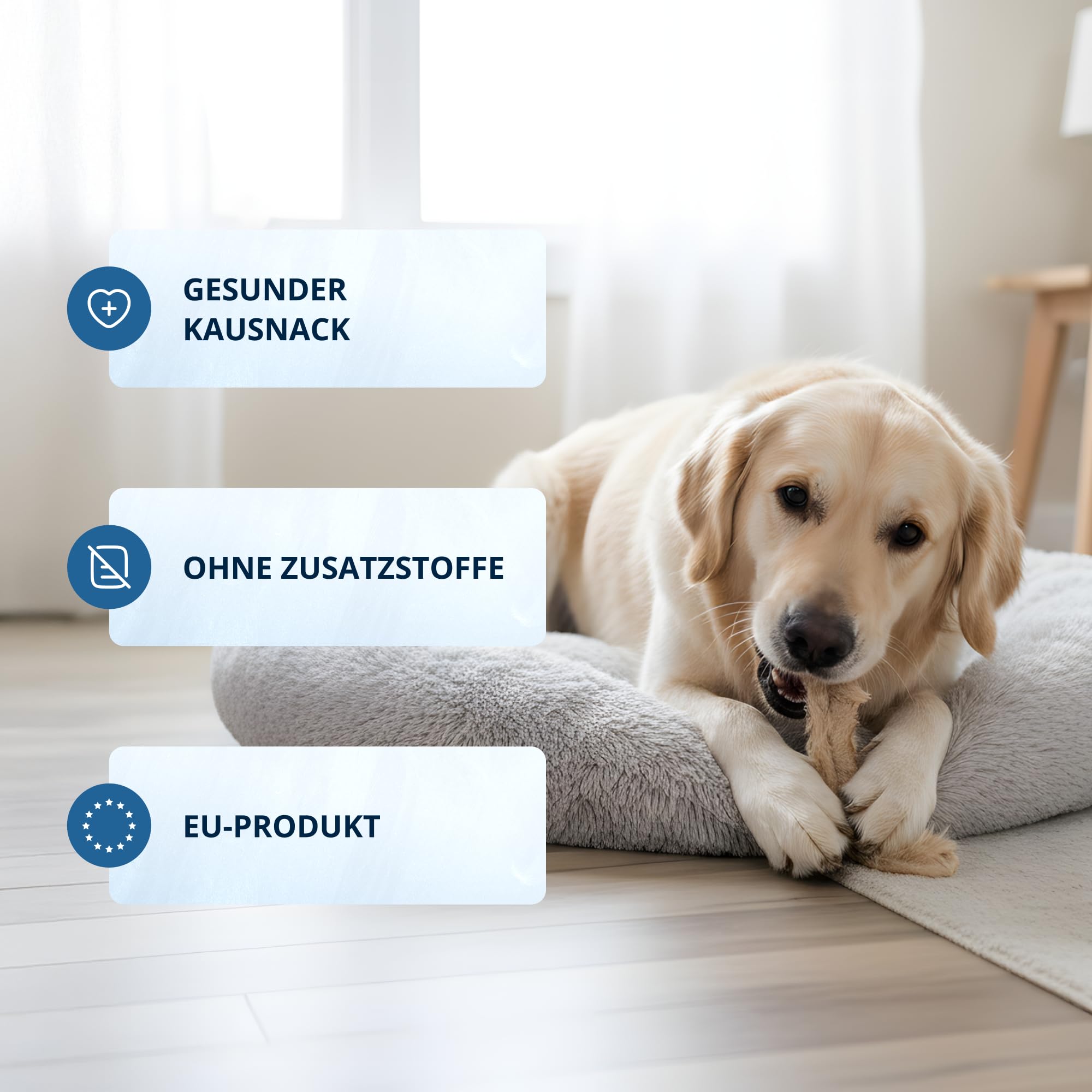 3 kg Kaninchenohren mit Fell für Hunde - Natürlicher Kausnack & Belohnung - Getrocknete Hasenohren - Schonend Getrocknet & Proteinreich - Artgerechter Hunde-Snack ca. 300 STK