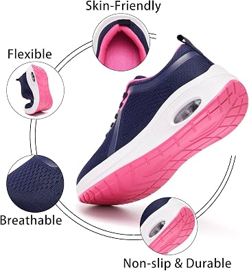 Wide Fit Womens Orthopedic Trainers Lightweight Running Shoes