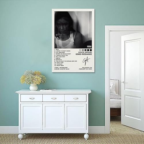 Miniatura 4 de UTOYA Gracie Abrams Good Riddance - Póster decorativo en lienzo para dormitorio, 12 x 18 pulgadas