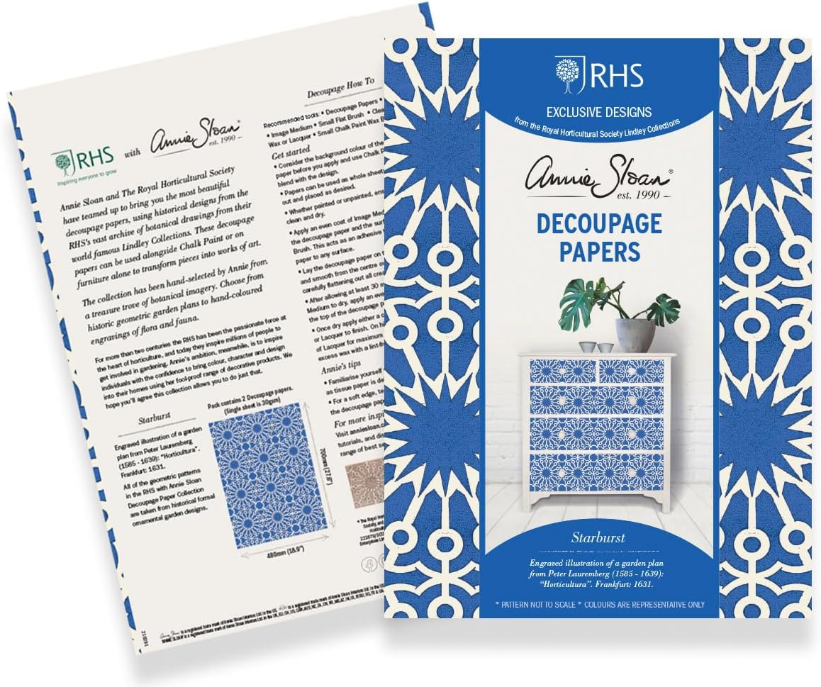 Annie Sloan RHS Decoupage Papers (Mint)