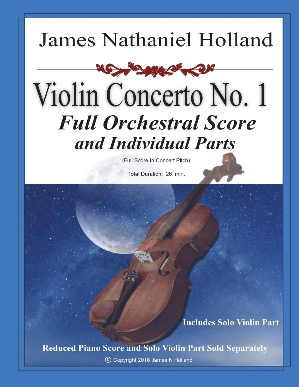 Violin Concerto No. 1: Full Score and Individual Parts: 3