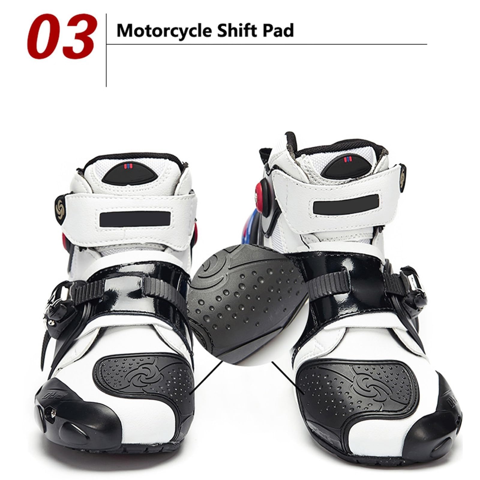 Generico Scarpe Da Moto Da Uomo, Stivaletti Corti Traspiranti Da Moto, Scarpe Da Ginnastica Da Moto In Pelle Impermeabili