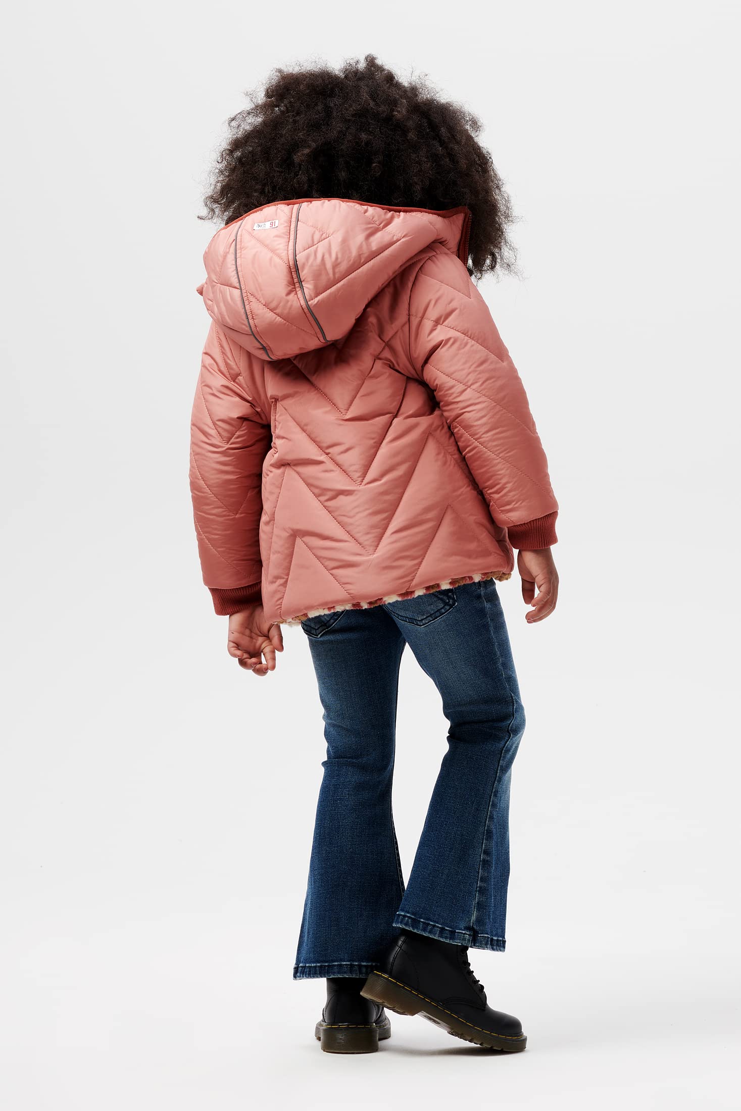 Noppies Mädchen Girls Jacket Nieuwaal Reversible Kinder Winterjacke