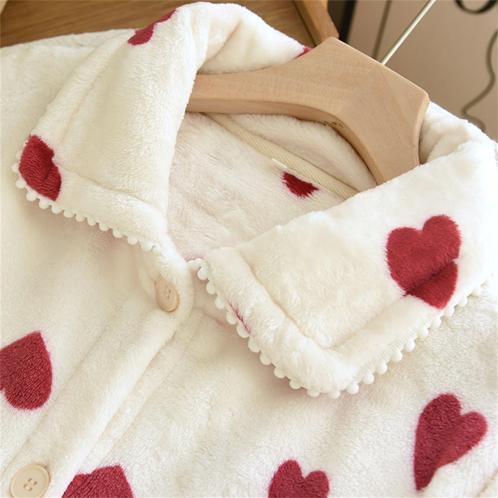 Accappatoi da donna in pile, a maniche lunghe, vestaglia da donna