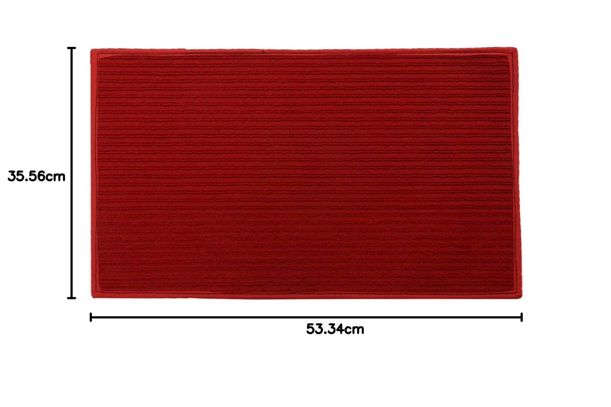 Red Microfiber Door Mat - Anti-Slip Entryway Mat -2