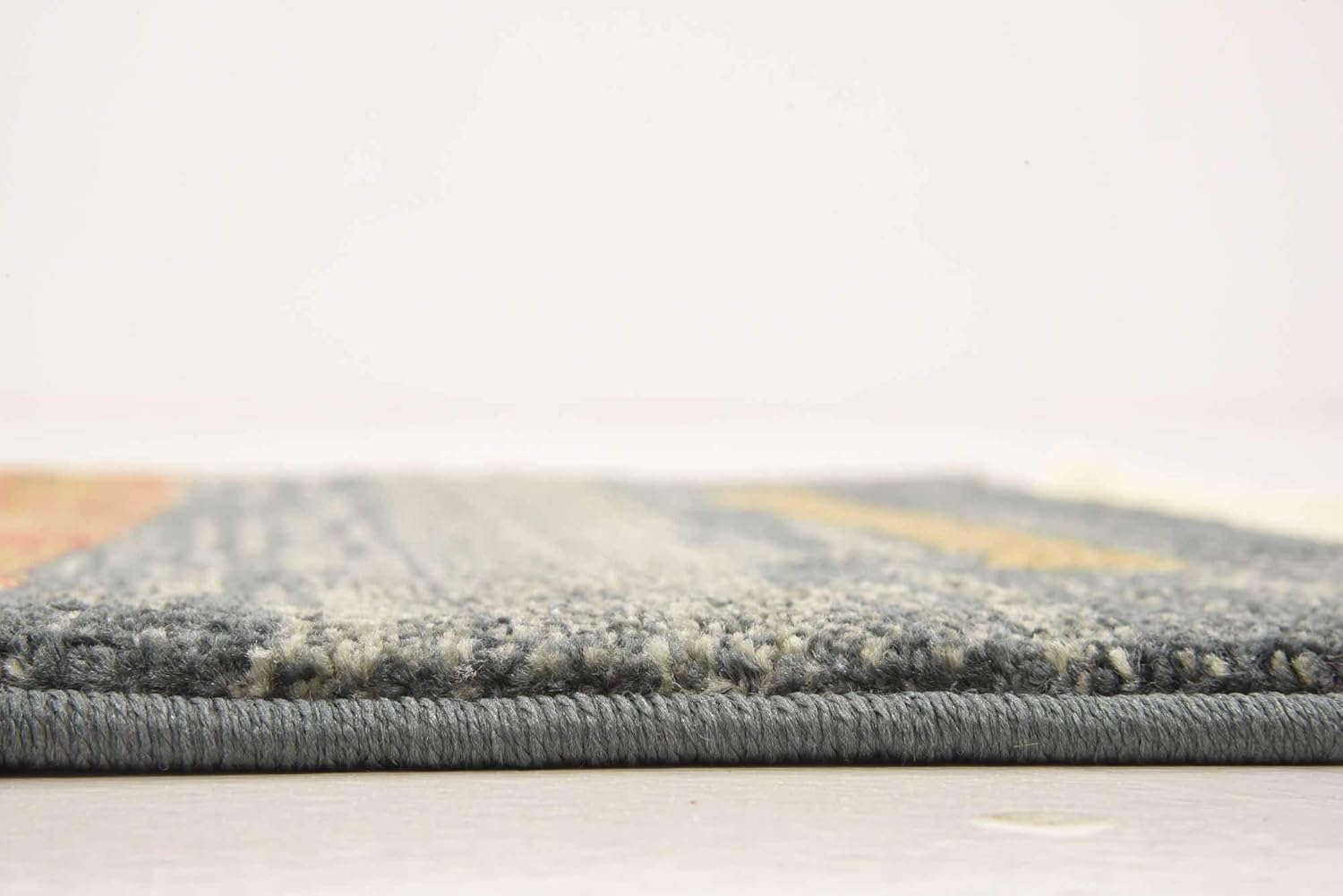 Unique Loom Fars Collection Modern Classic Colorful Tribal Inspired Design Area Rug (2' 0 x 6' 0 Runner, Light Blue/ Navy Blue)