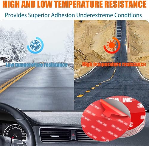 Miniatura 3 de Almohadillas adhesivas adhesivas para soporte magnético de teléfono de automóvil, 8 piezas de cinta circular de 2.2 pulgadas, resistente al calor,